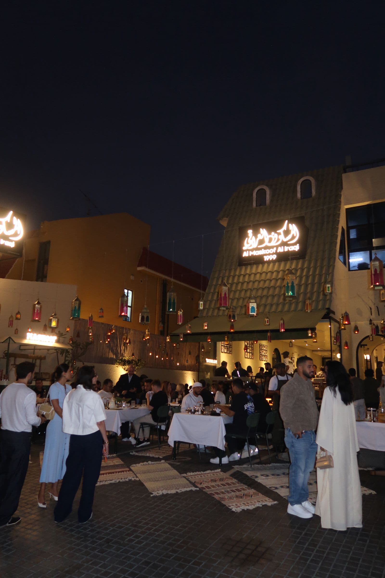 Evening service in the Maskoof courtyard